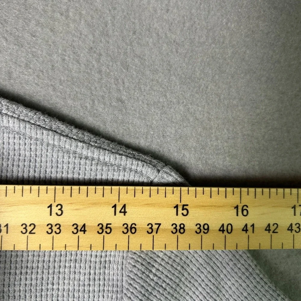 Hurley Shirt Boys 18/20 Gray Thermal Long Sleeve Shirt - Picture 6 of 8